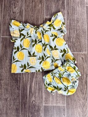 Milkbarn Organic Cotton Dress & Bloomer Set